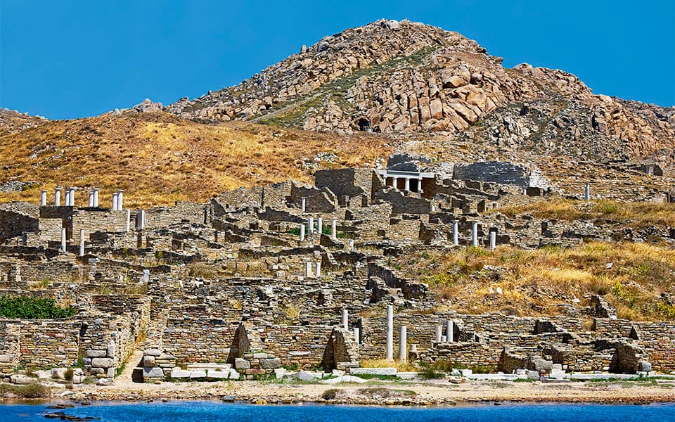 Ancient ruins on the island of Delos